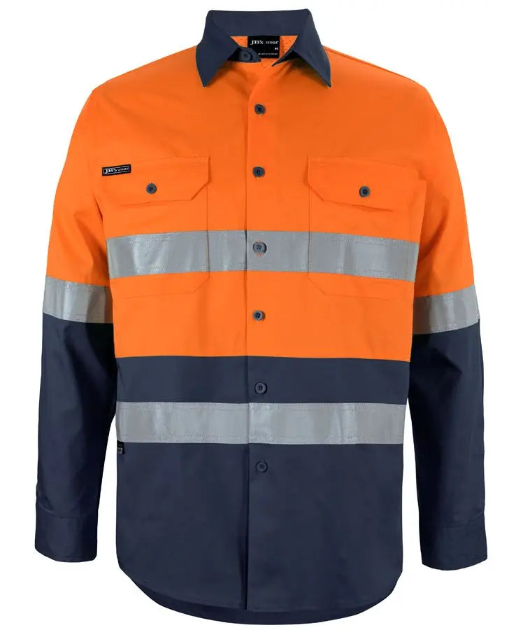 JB'S Hi-Vis Long Sleeve Work Shirt 6DNWL Jb's Wear